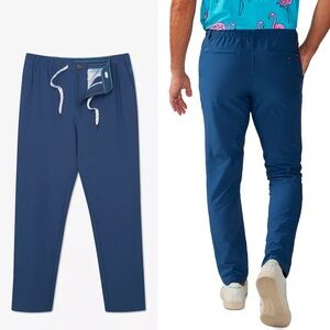 Men's Blue Casual Pants